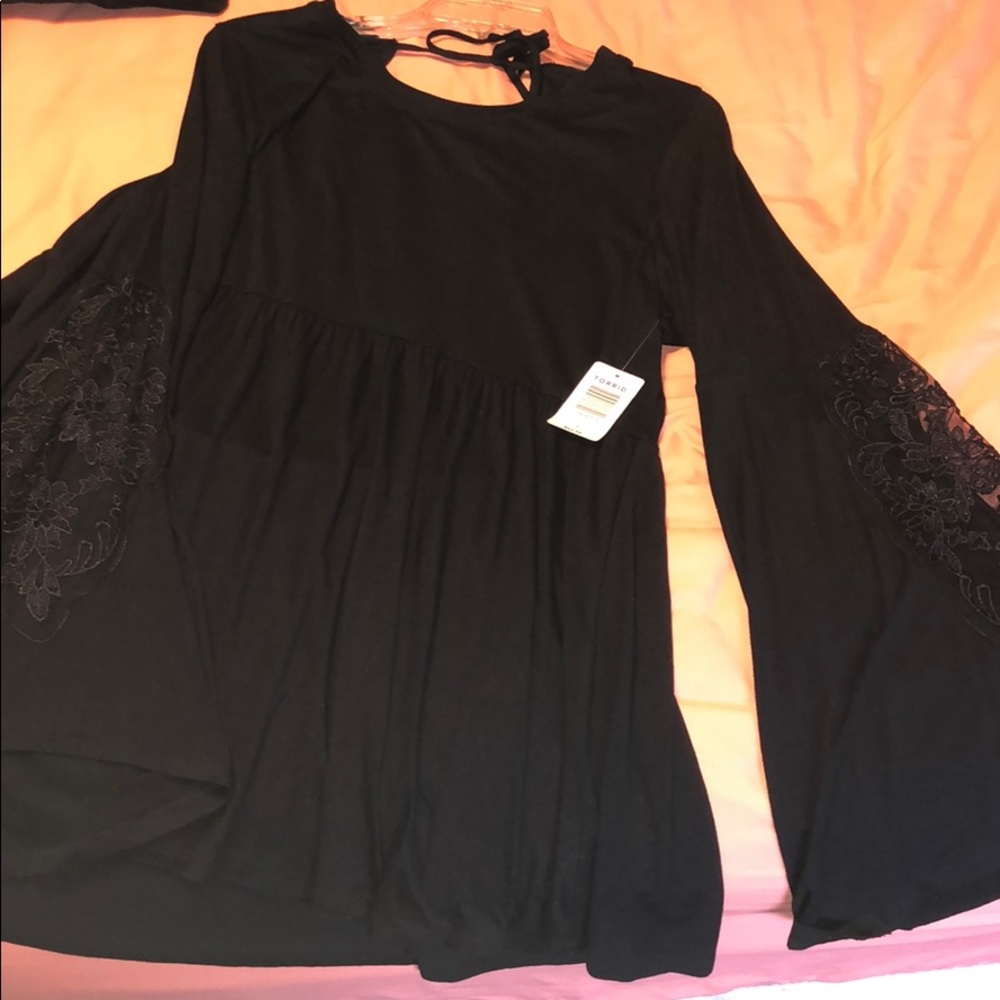 NWT Torrid Lace Bell Sleeve Babydoll 3X
